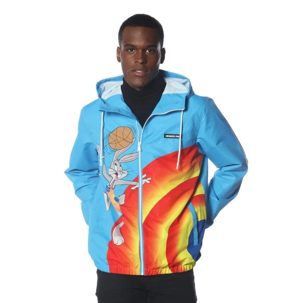 Space Jam x  Members Only  Men's  Exclusive New Legacy Team Windbreaker …